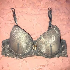 Gray Lace Bra